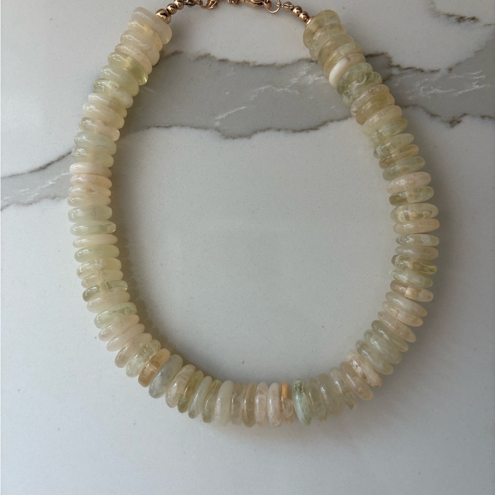 Elegant Cream Beaded Necklace